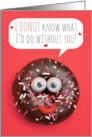 Happy Valentine’s Day Donut Humor card