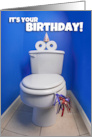 Happy Birthday Toilet Potty Humor card