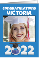 Class of 2022 Graduation Custom Name and Photo Pandemic Humor card