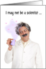Love and Romance Chemistry Scientist Humor card