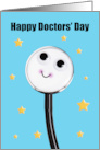 Happy Doctors Day Cute Stethoscope With Stars card