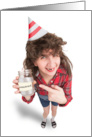 Happy Birthday Redneck Woman With Moonshine Humor card