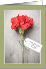 Happy Mother’s Day Wife Beautiful Carnation With Tag card