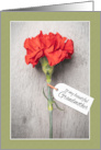 Happy Mother’s Day Grandmother Beautiful Carnation With Tag card