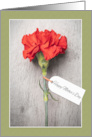 Happy Mother’s Day Beautiful Carnation With Tag card