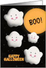 Happy Halloween For Anyone Happy Ghosts in Full Moon card