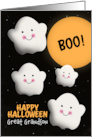 Great Grandson Happy Halloween Happy Ghosts in Full Moon card