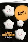 Grandson Happy Halloween Happy Ghosts in Full Moon card