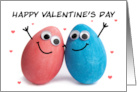 Happy Valentine’s Day Cute Egg Couple Humor card