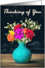 Thinking of You For Anyone Beautiful Flower Arrangement Photograph card