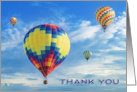 Thank You For Anyone Hot Air Balloons Photograph card
