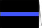 The Thin Blue Line Police General Greeting Blank Inside Note Card