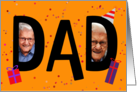 Happy Fathers Day DAD Picture Frame Celebration card