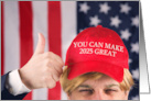 Get Out and Vote Trump Red Hat 2025 card