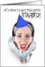 Happy Birthday Old Lady Wants to Go to Bed For Anyone Humor card