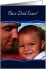 Happy Fathers Day Dad Photo Frame Best Dad Ever card