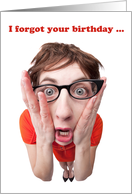 Forgot Your Birthday Fool card