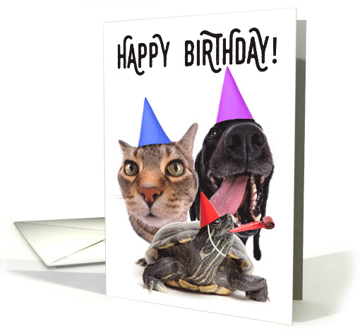 Happy Birthday Party Animal card (1519608)