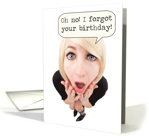Belated Birthday Blonde Moment card (1519950)