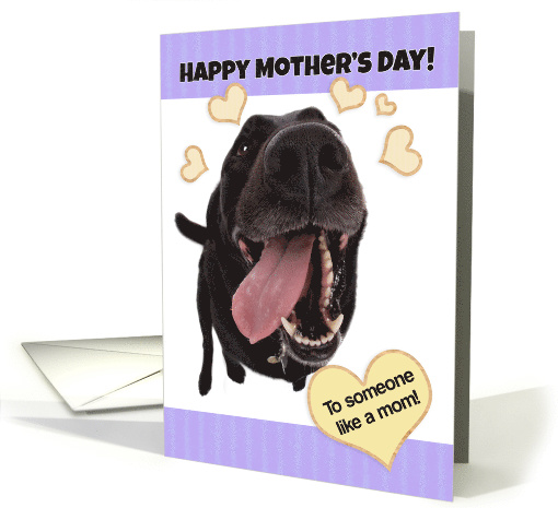 Funny Dog Happy Mother's Day to Someone Like a Mom card (1520412)