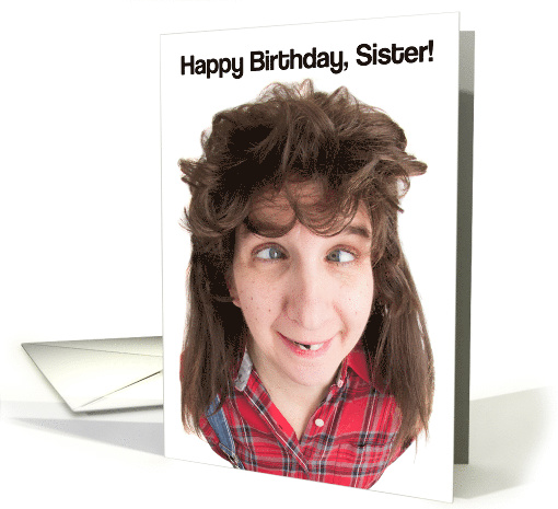 Happy Birthday Day Sister Humor card (1520862)