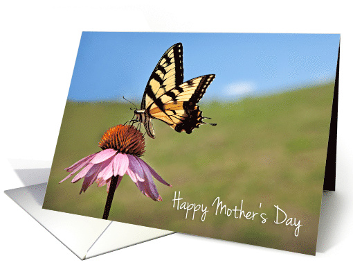Happy Mother's Day Butterfly and Flower card (1520960)