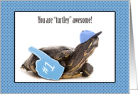 Turtley Awesome Happy Birthday For Anyone card