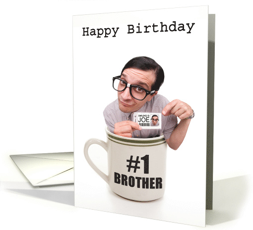 Happy Birthday For Brother Cup of Joe card (1521922)