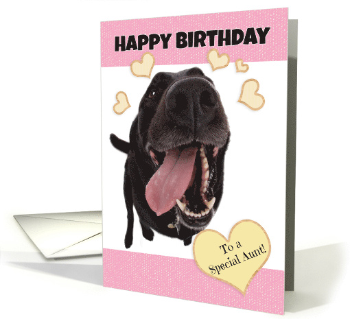 Happy Birthday Cute Dog For Special Aunt card (1523152)