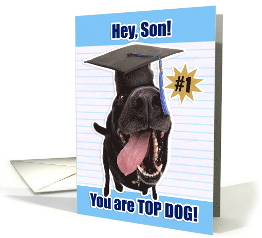 Congratulations Son Graduate You Are Top Dog card (1523280)