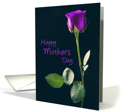 Happy Mother's Day Purple Rose card (1523666)