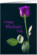 Happy Mother’s Day Purple Rose card