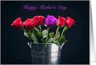 Happy Mother’s Day One Unique Purple Rose card