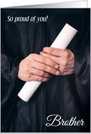 So Proud of You Brother Graduation card