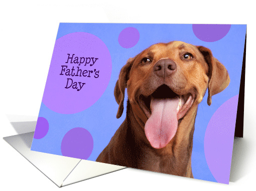 Happy Father's Day Smiling Dog card (1525972)