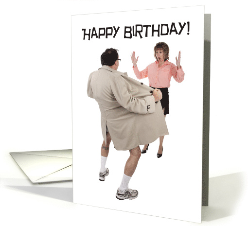 Happy Birthday Hope Your Day is Full of Big Surprises Flasher card