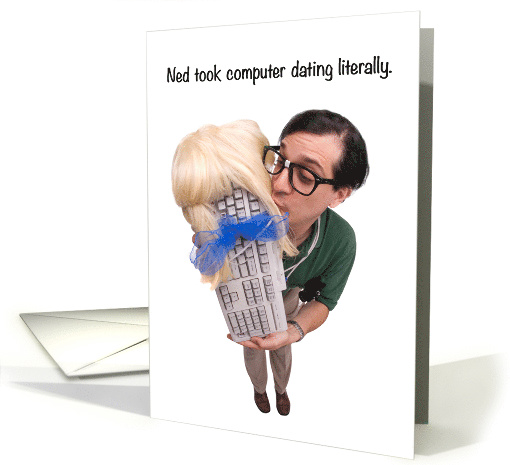 Happy Birthday Computer Dating Humor card (1527422)