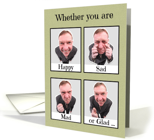 Happy Fathers's Day For Dad Emotions Humor card (1528248)