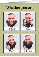 Happy Fathers’s Day For Dad Emotions Humor card