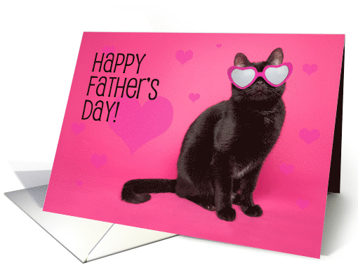 Happy Father's Day Cool Cat Humor card (1529668)