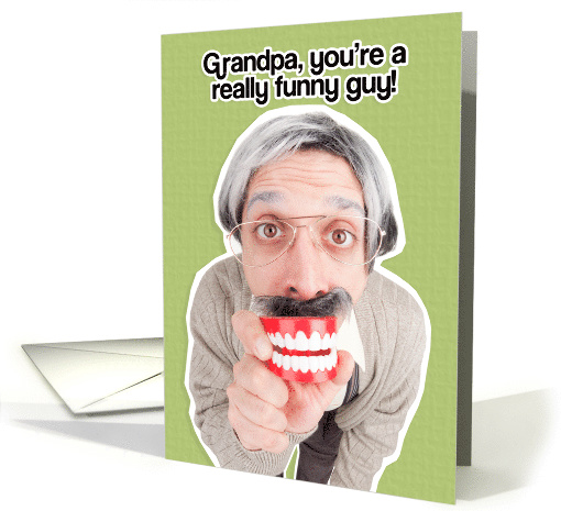Happy Birthday to Grandpa a Funny Guy Humor card (1530086)