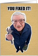 Thank You Handyman You Fixed It Humor card