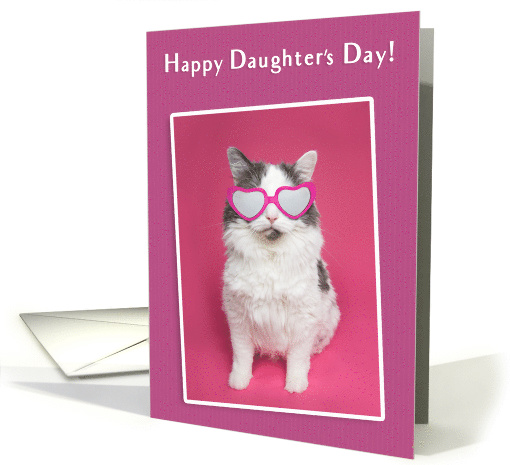 Happy Daughter's Day Cute Kitty Humor card (1531404)