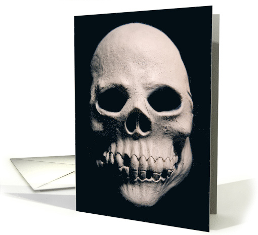 Happy Halloween Creepy Skull Face card (1533300)