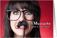 I Mustache You a Question Will you be my Bridesmaid? card
