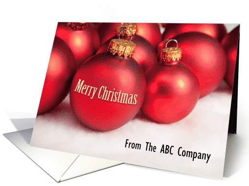 Merry Christmas Customize for Company Name card (1534424)