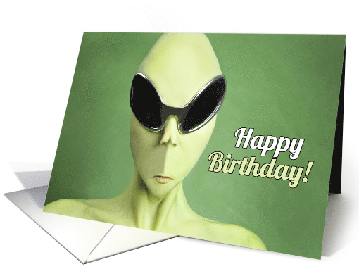 Happy Birthday Alien Humor card (1536342)