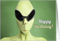 Happy Birthday Alien Humor card