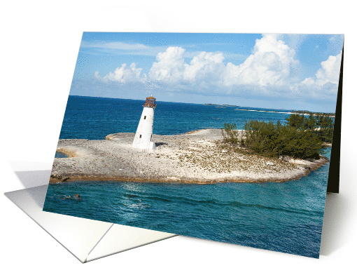 Bahamas Lighthouse Blank Inside card (1538832)