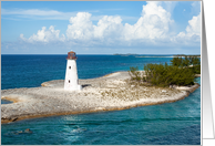 Bahamas Lighthouse Blank Inside card